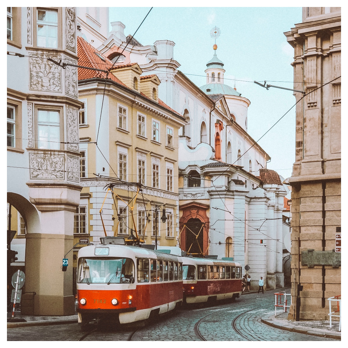 Stad met tram instagram presets